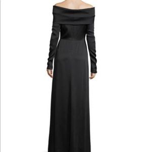 Theory silk off the shoulder gown